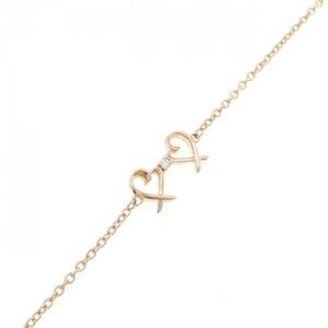TIFFANY Gold Heart Charm Bracelet
